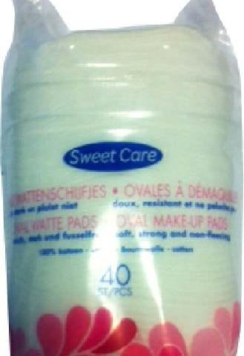 Sweetcare Wattenschijfjes max ovaal (40 Stuks)
