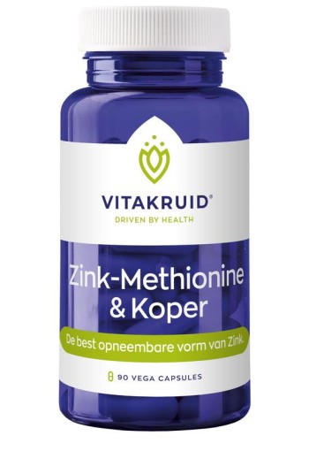 Vitakruid Zink methionine koper (90 Capsules)