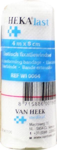 Hekalast Elastisch windsel 4m x 8cm (1 Stuks)
