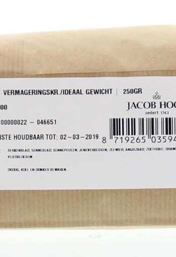 Jacob Hooy Ideaalgewicht/vermageringskruiden (250 Gram)