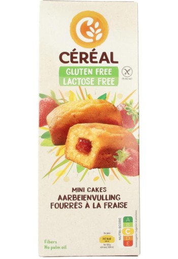 Cereal Aardbei cakeje glutenvrij (210 Gram)