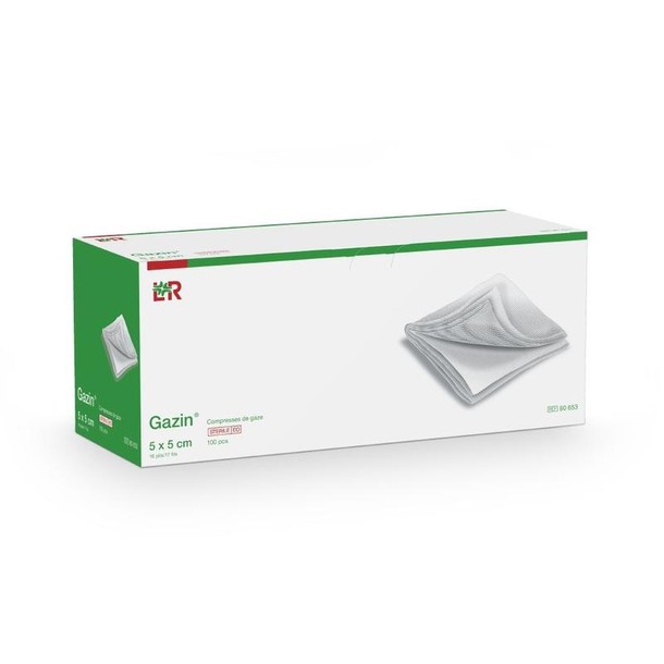 Gazin Gaaskompres 5 x 5cm niet steriel (100 Stuks)
