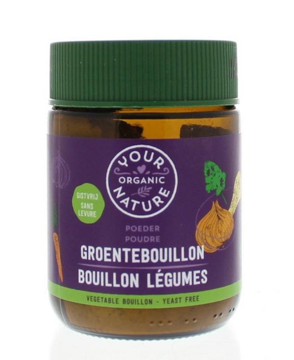 Your Organic Nat Groentebouillonpoeder zonder gist bio (150 Gram)
