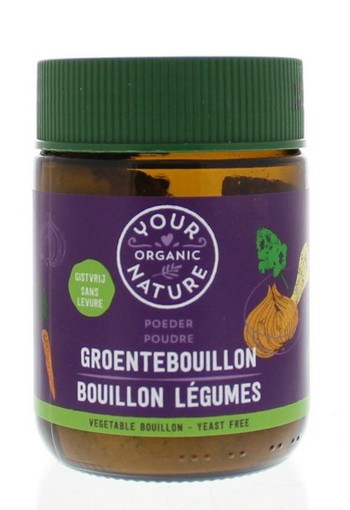 Your Organic Nat Groentebouillonpoeder zonder gist bio (150 Gram)