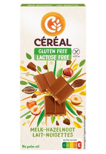 Cereal Melkchocolade hazelnoot glutenvrij (100 Gram)