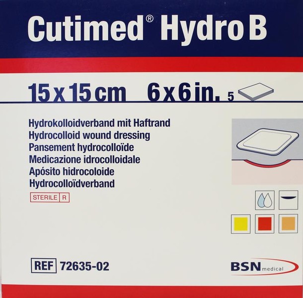 Cutimed Hydro B 15 x 15cm (5 Stuks)