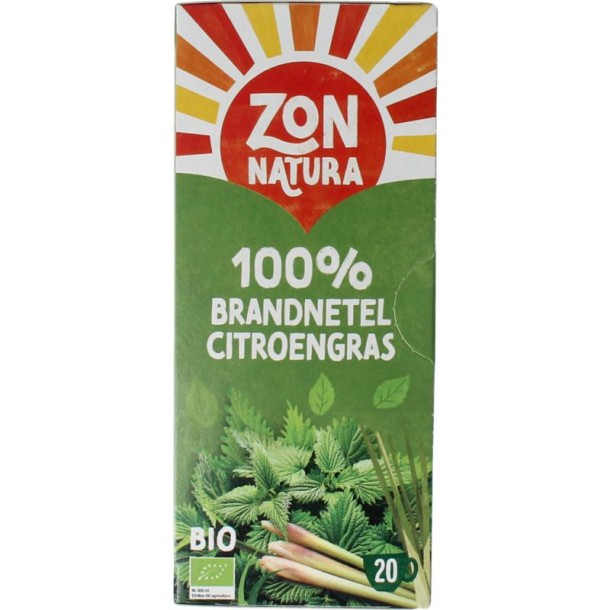 Zonnatura Brandnetel citroengras bio (20 Zakjes)
