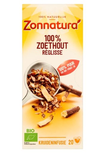 Zonnatura Zoethout thee bio (20 Zakjes)