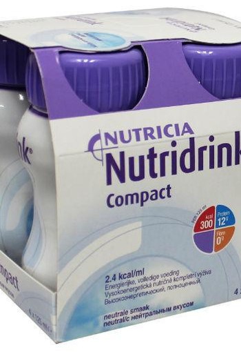 Nutridrink Compact neutraal 125 ml (4 Stuks)