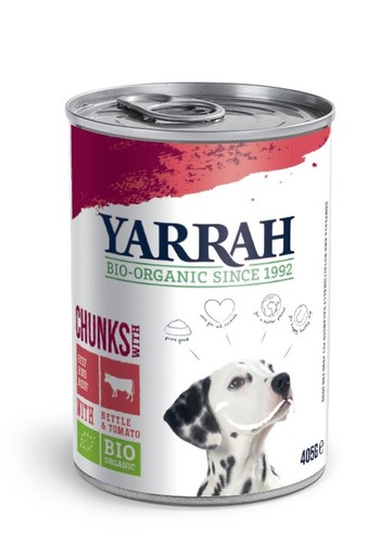 Yarrah Hond brok rund in saus bio (405 Gram)