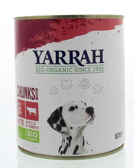 Yarrah Hond brok rund in saus bio (820 Gram)