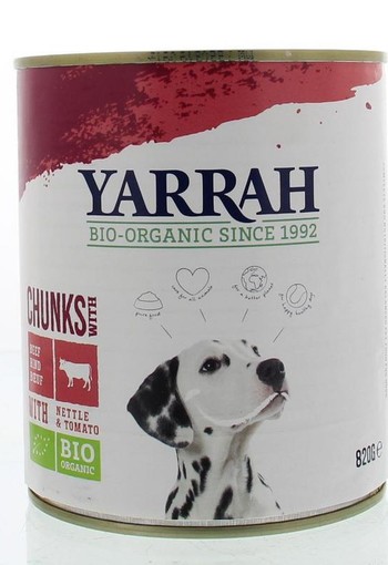 Yarrah Hond brok rund in saus bio (820 Gram)