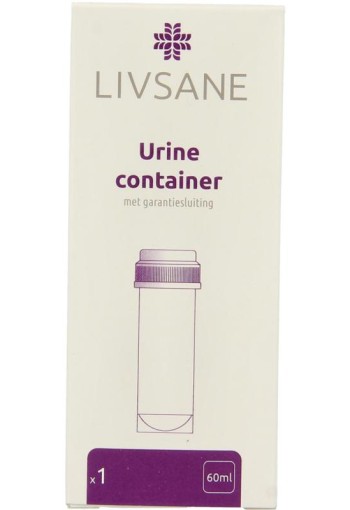 Livsane Urinecontainer 60ml met garantiesluiting (1 Stuks)