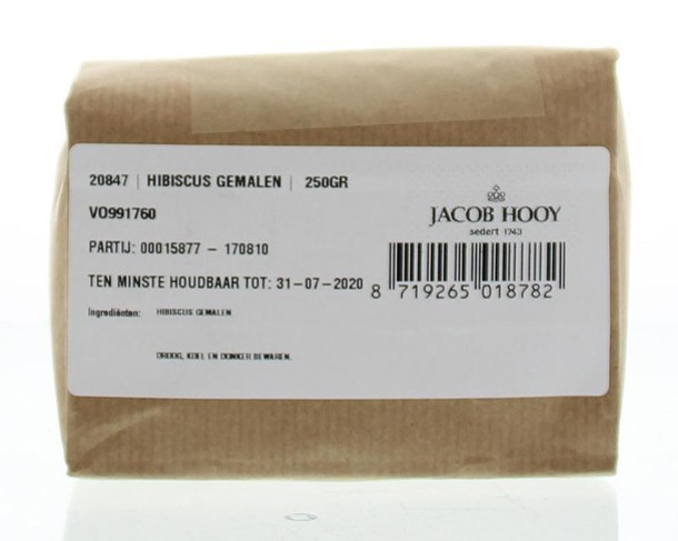 Jacob Hooy Hibiscus gemalen (250 Gram)