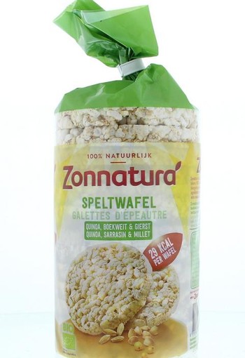 Zonnatura Speltwafels met quinoa bio (100 Gram)