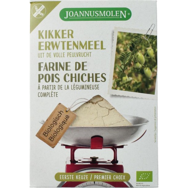 Joannusmolen Kikkererwtenmeel eerste keuze bio (275 Gram)