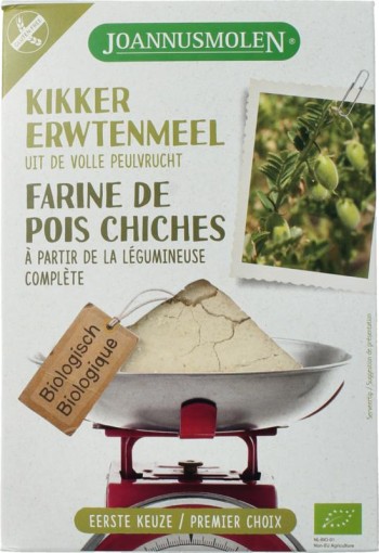 Joannusmolen Kikkererwtenmeel eerste keuze bio (275 Gram)