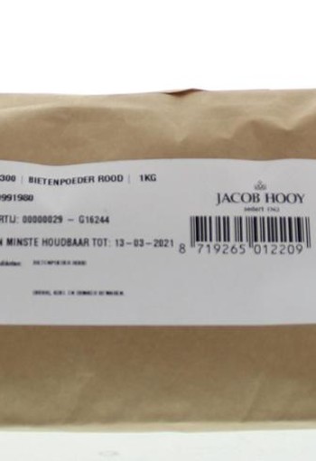 Jacob Hooy Bietenpoeder rood (1 Kilogram)