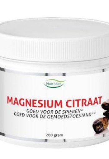 Nutrivian Magnesium citraat 200 mg poeder (200 Gram)
