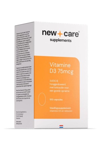 New Care Vitamine D3 75mcg (100 Capsules)