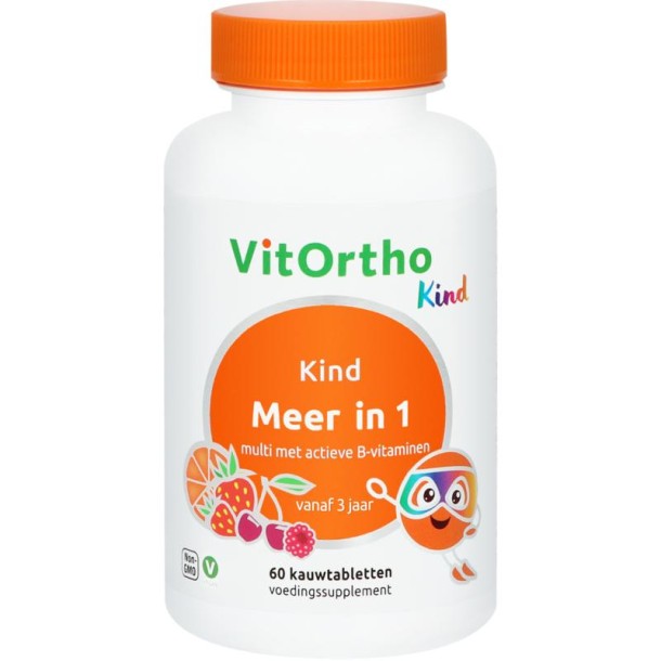 Vitortho Meer in 1 kind (60 Kauwtabletten)