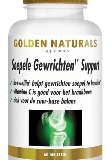 Golden Naturals Soepele gewrichten support (60 Tabletten)