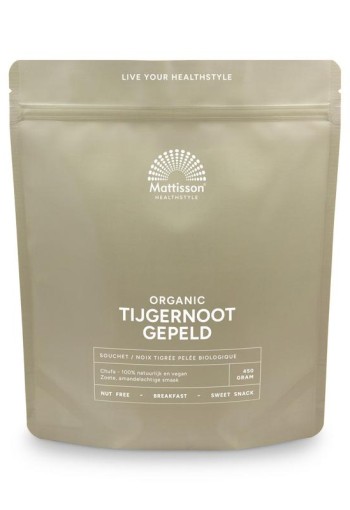 Mattisson Tijgernoot chufa gepeld bio (450 Gram)
