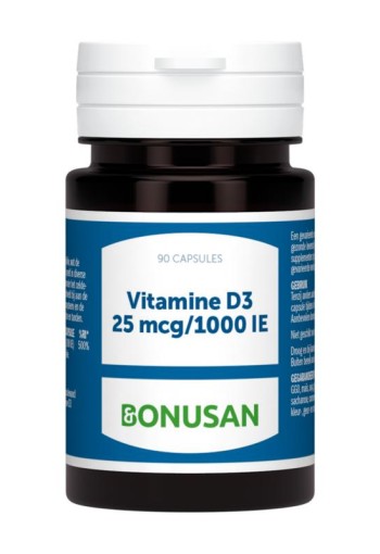 Bonusan Vitamine D3 25 mcg (90 Softgels)