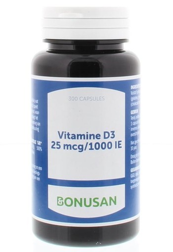 Bonusan Vitamine D3 25 mcg (300 Softgels)