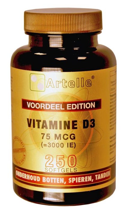 Artelle Vitamine D3 75mcg (250 Softgels)