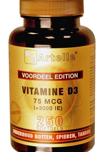 Artelle Vitamine D3 75 mcg (250 Capsules)