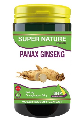 SNP Panax ginseng 500mg puur (60 Vegetarische capsules)