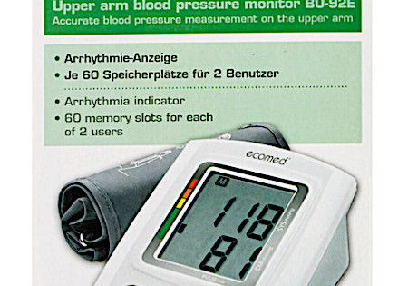 Me­disa­na Eco­med bloed­druk­me­ter | Ecomed BU-92E - Bovenarm bloeddrukmeter