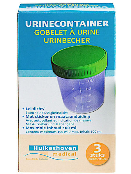 Hui­kes­ho­ven Me­di­cal uri­ne­con­tai­ner 3 stuks