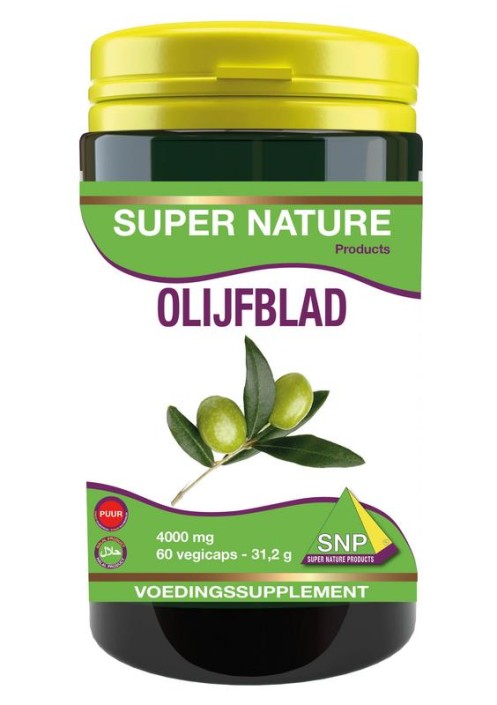 SNP Olijfblad extract extra forte puur (60 Vegetarische capsules)