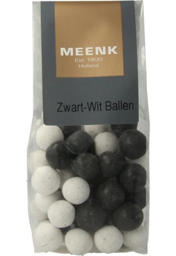 Meenk Zwart wit ballen (170 Gram)