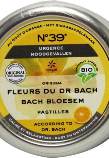 Lemonpharma Bach Bach bloesems pastille nr 39 noodgevallen bio (45 Gram)