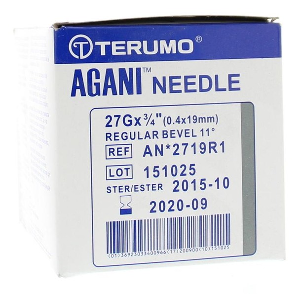 Terumo Injectienaald 04 x 19 27 gram agani (100 Stuks)