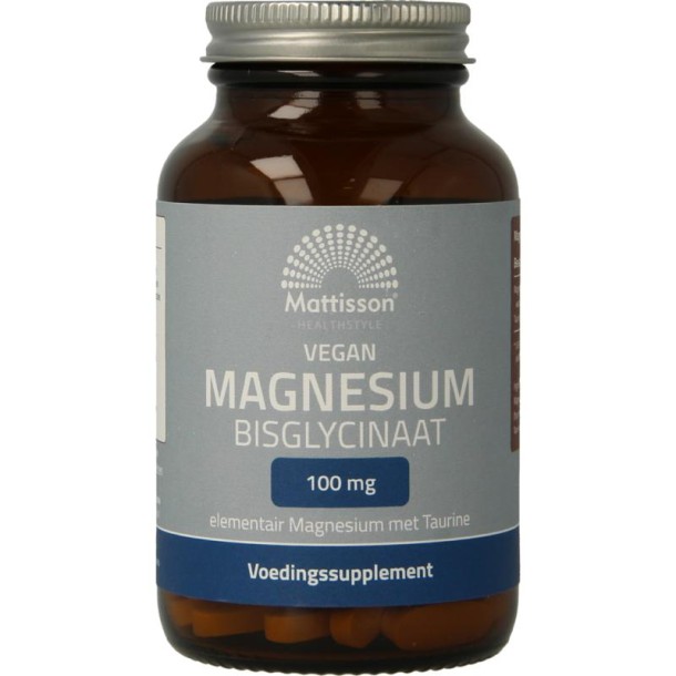 Mattisson Magnesium bisglycinaat 100mg taurine (90 Tabletten)