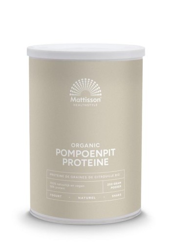 Mattisson Vegan pompoenpit proteine 58% bio (250 Gram)