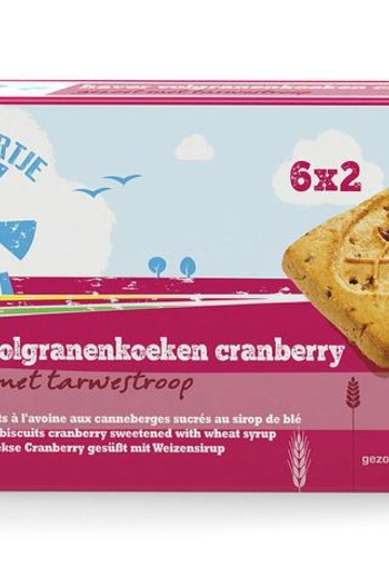 Molenaartje Haver volgranenkoeken cranberry bio (240 Gram)