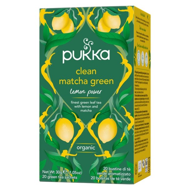 Pukka Clean matcha green bio (20 Zakjes)