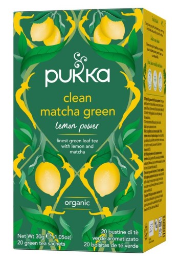 Pukka Clean matcha green bio (20 Zakjes)