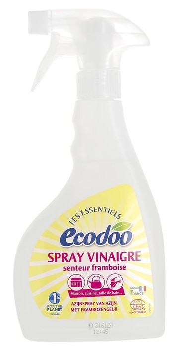 Ecodoo Witte alcoholazijn met frambozengeur spray bio (500 Milliliter)