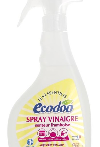 Ecodoo Witte alcoholazijn met frambozengeur spray bio (500 Milliliter)
