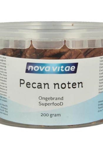 Nova Vitae Pecannoten ongebrand raw (200 Gram)