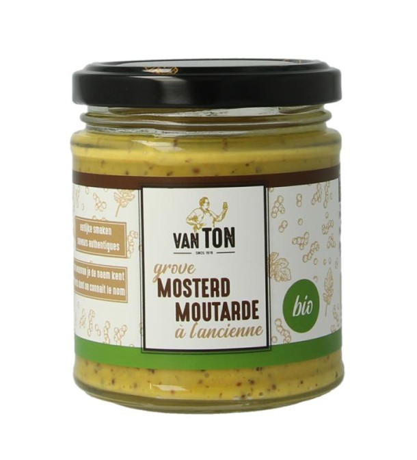 Van Ton Mosterd grof bio (170 Gram)
