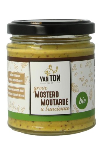 Van Ton Mosterd grof bio (170 Gram)