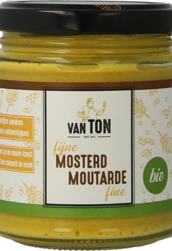 Van Ton Mosterd fijn bio (170 Gram)