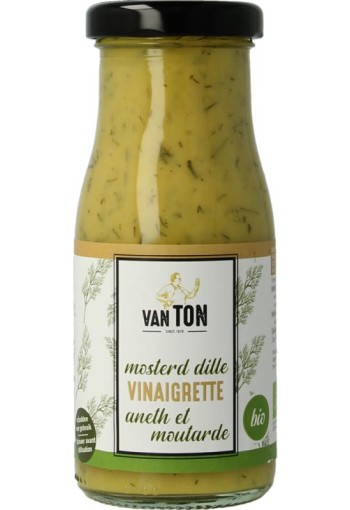 Van Ton Mosterd dille dressing bio (150 Milliliter)